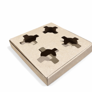 Kuti kartoni për mbajtëse kafeje – 4 vende